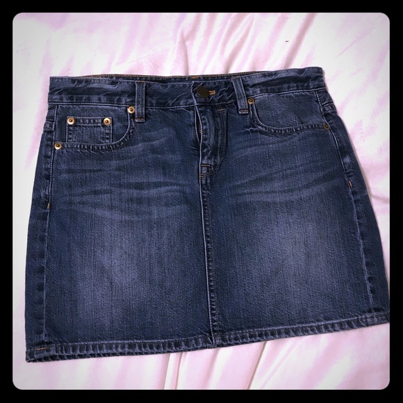 J Crew Jean Skirt - Picture 1 of 3
